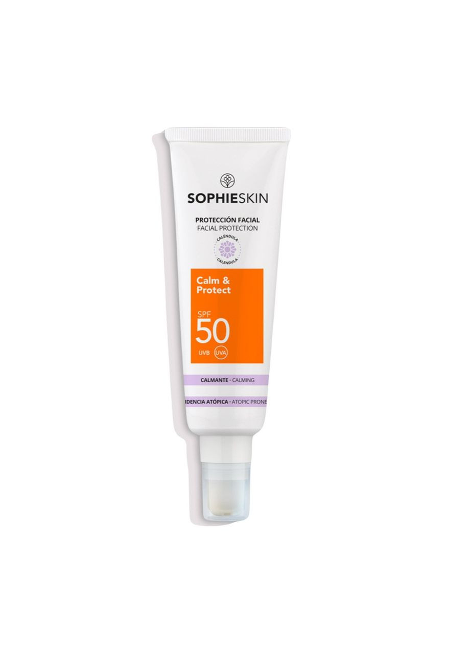No Brand Флюїд сонцезахисний з заспокійливим ефектом Sophieskin Calm & Protect Fluid SPF 50 — Крем, (342324706)