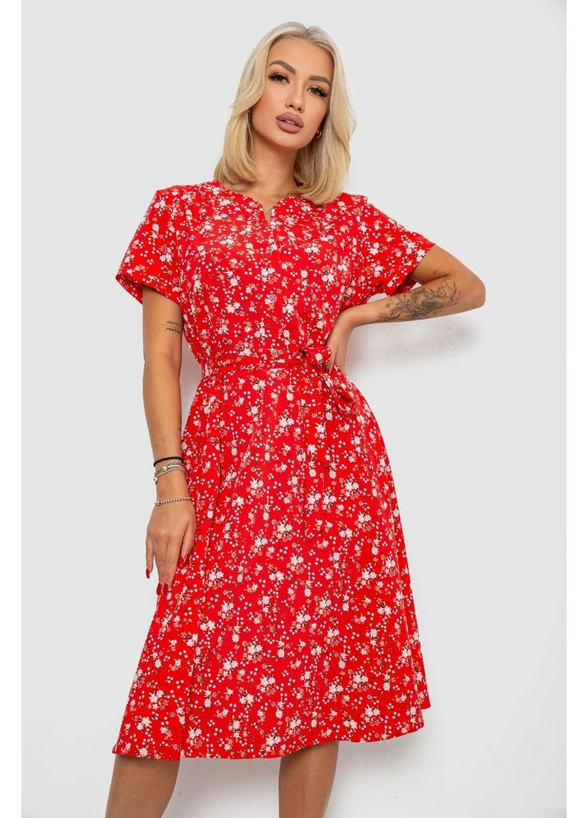 Червона сукня софт з принтом Ager