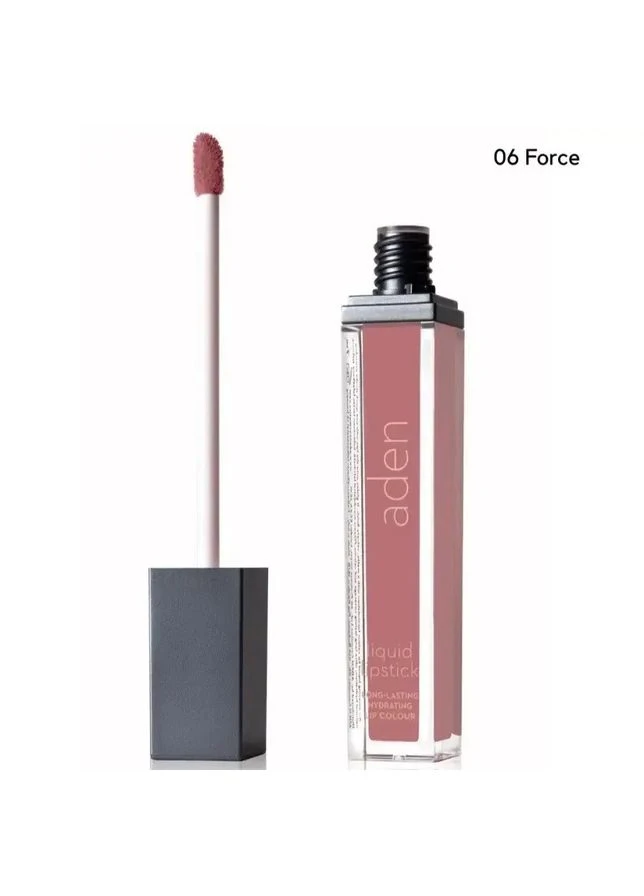 Cosmetics Жидкая стойкая помада Force №6 Liquid Lipstick 7 мл Aden (374527043)