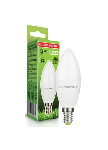 Лампочка LED CL 9W 900Lm E14 4000K (LED-CL-09144(EE)) Euroelectric (396885694)