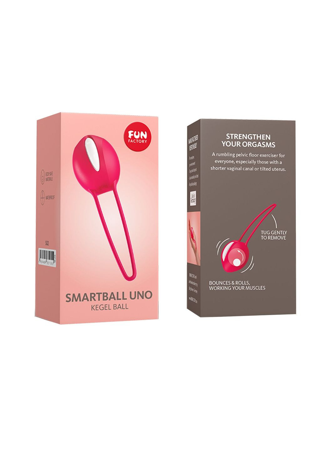 Вагінальна кулька SMARTBALL UNO, червона, одинарна, діаметр 3,6 см Fun Factory (315149360)
