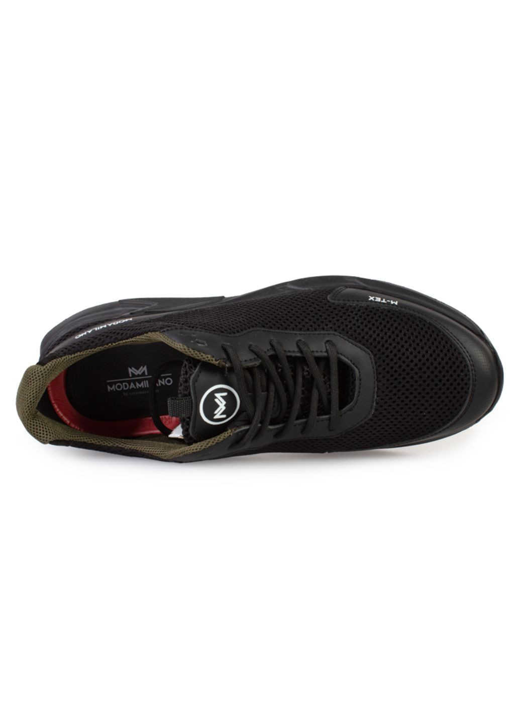 Черные демисезонные кроссовки мужские бренда 9200436_(1) ModaMilano