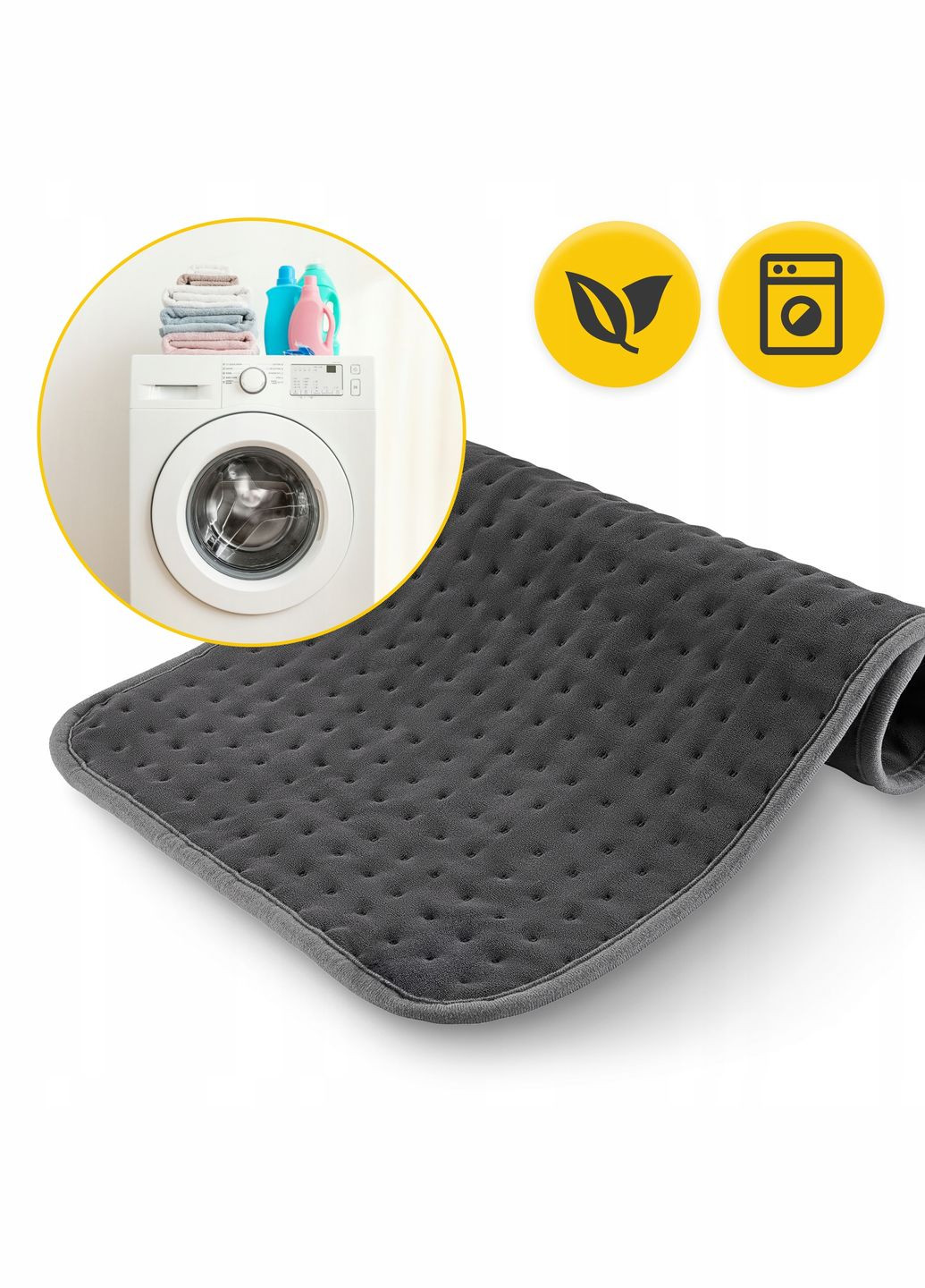 Грілка електрична 60 x 40 см з таймером та регулюванням Grey (P-5905973403610) 4FIZJO (318867439)