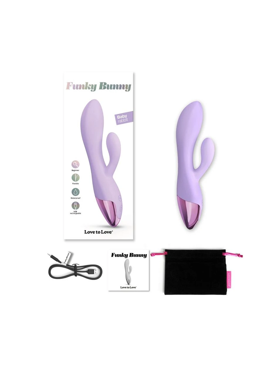 Вибратор-кролик FUNKY BUNNY - VIVA MAUVE Love To Love (383103025)
