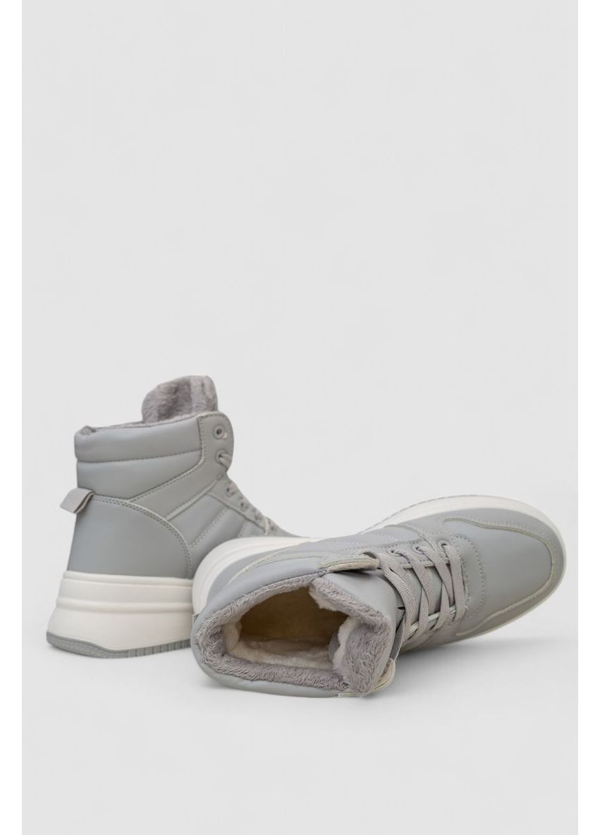 Кросівки жіночі зимові на хутрі, колір чорний, 248RAM022 Stilli сірі всесезони (369971990)