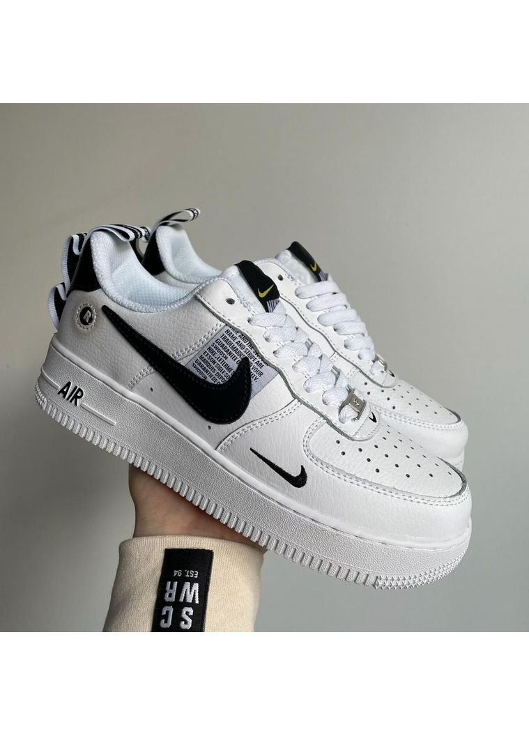 КРОССОВКИ ЖЕНСКИЕ NIKE AIR FORCE 107 LV8 ULTRA WHITE НАЙК АИР ФОРС 1 ПРЕМИУМ No Brand белые демисезоны (367172539)