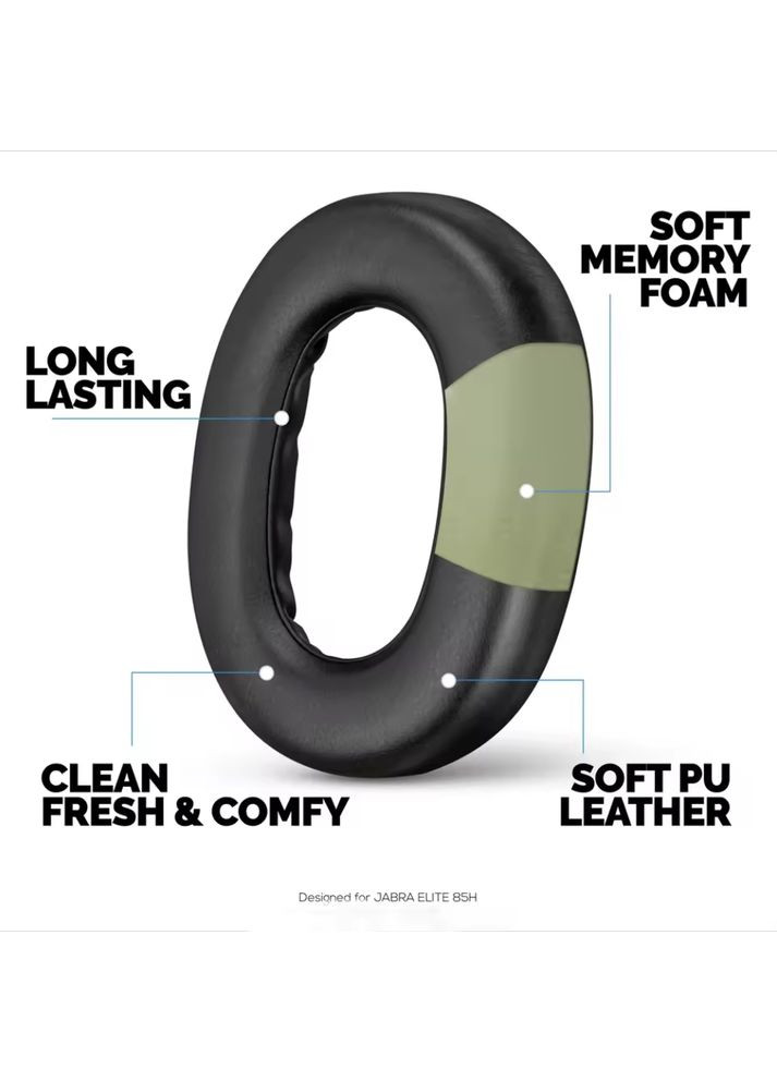 Амбушюры для наушников Elite 85h black черные Jabra (365777361)