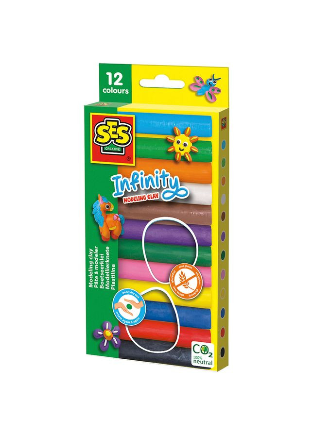 Пластилин Веселая лепка, 12 цветов () Ses Creative 00406S (331860744)