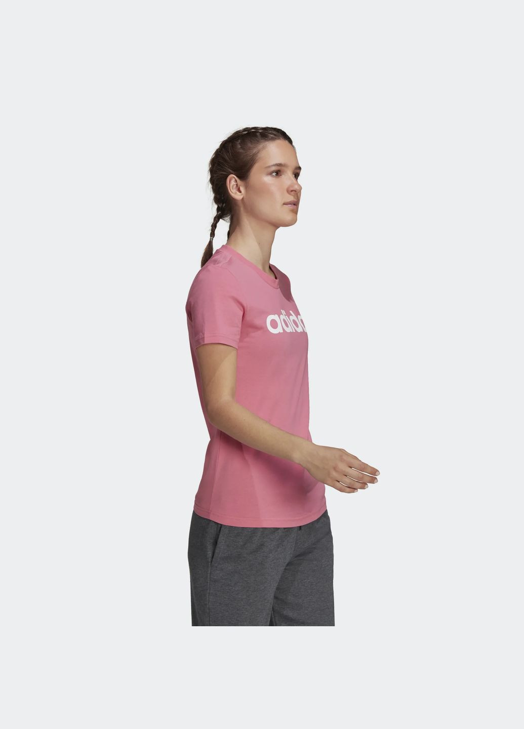 Розовая всесезон футболка adidas Essentials