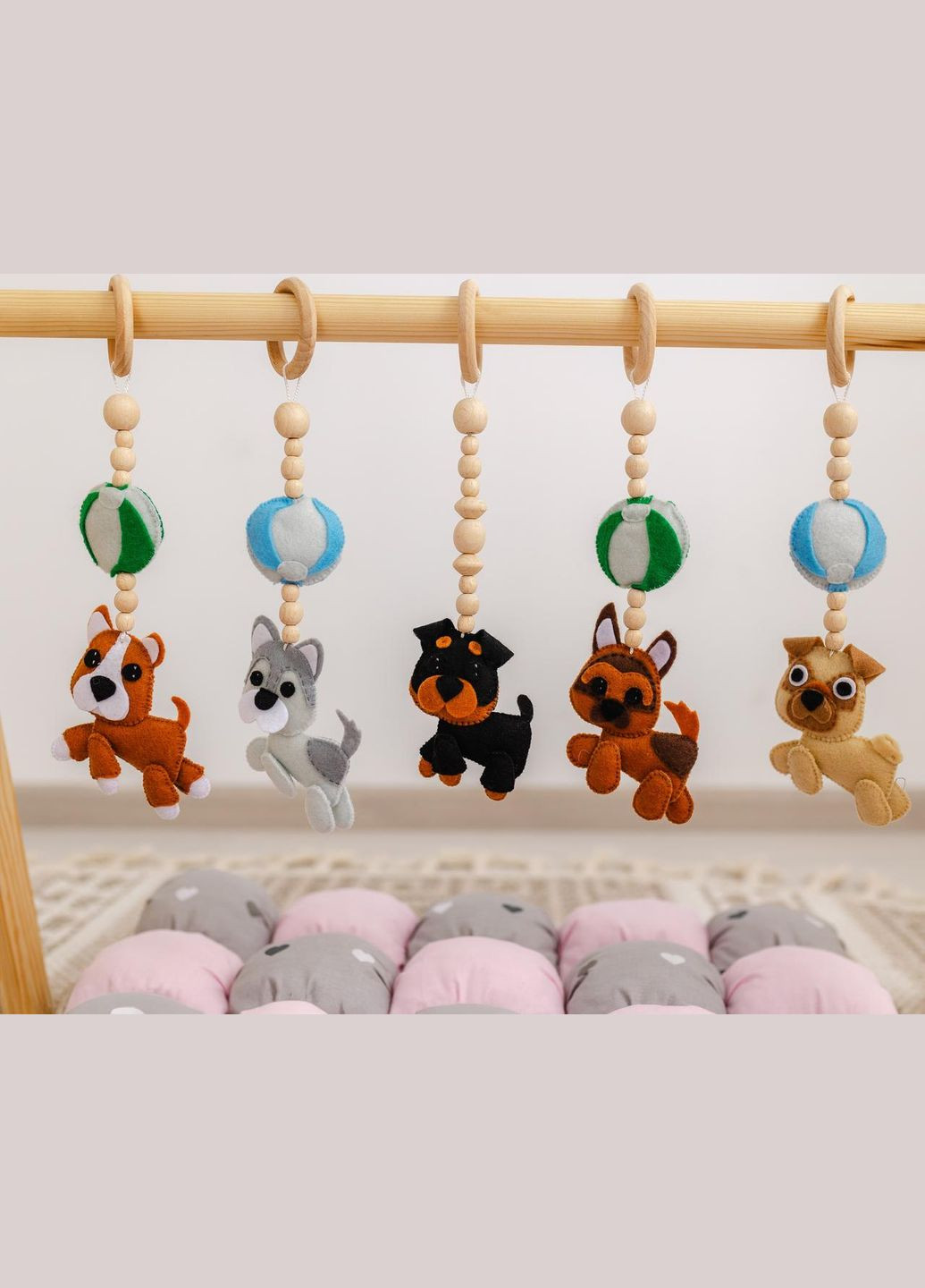 Мобиль детский напольный Дружок с матрасиком Мальвинка No Brand (316257045)