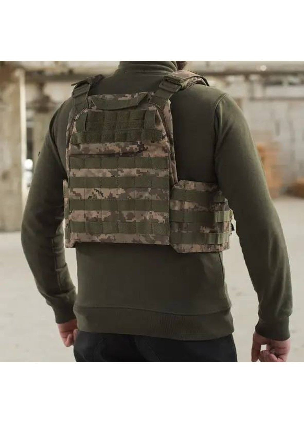 Тактическая плитоноска Молли с быстрым сбросом + подсумки (без плит) Пиксель No Brand (332636009)