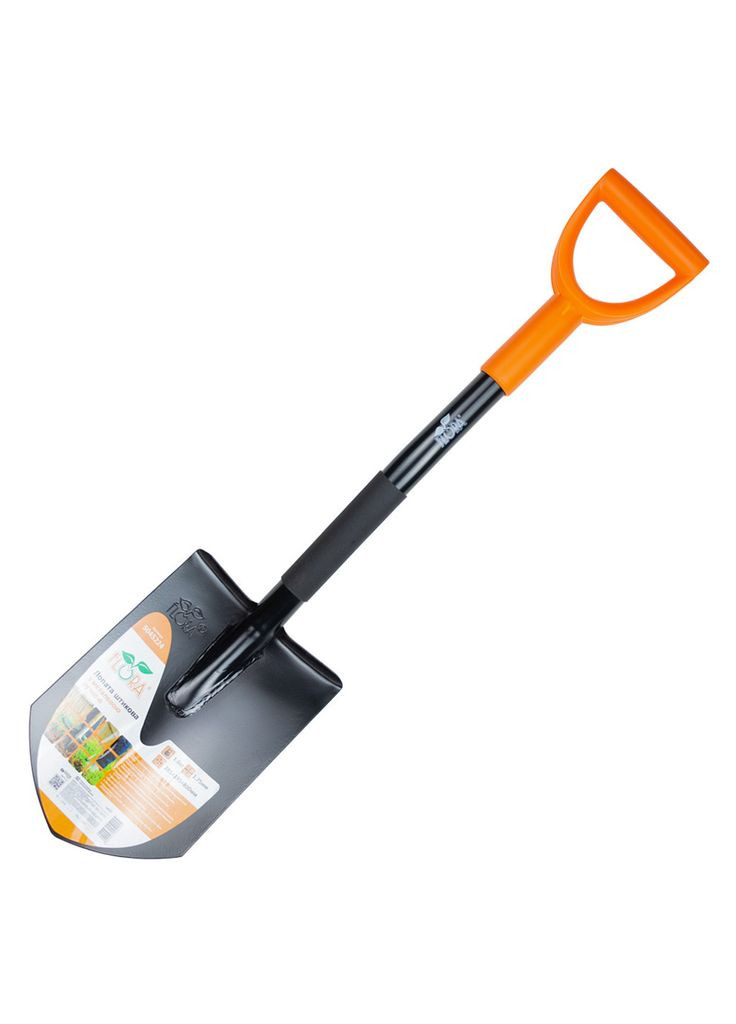 Лопата штикова з металевою ручкою 285x195x800мм 1.6кг (5045224) Flora (373002185)