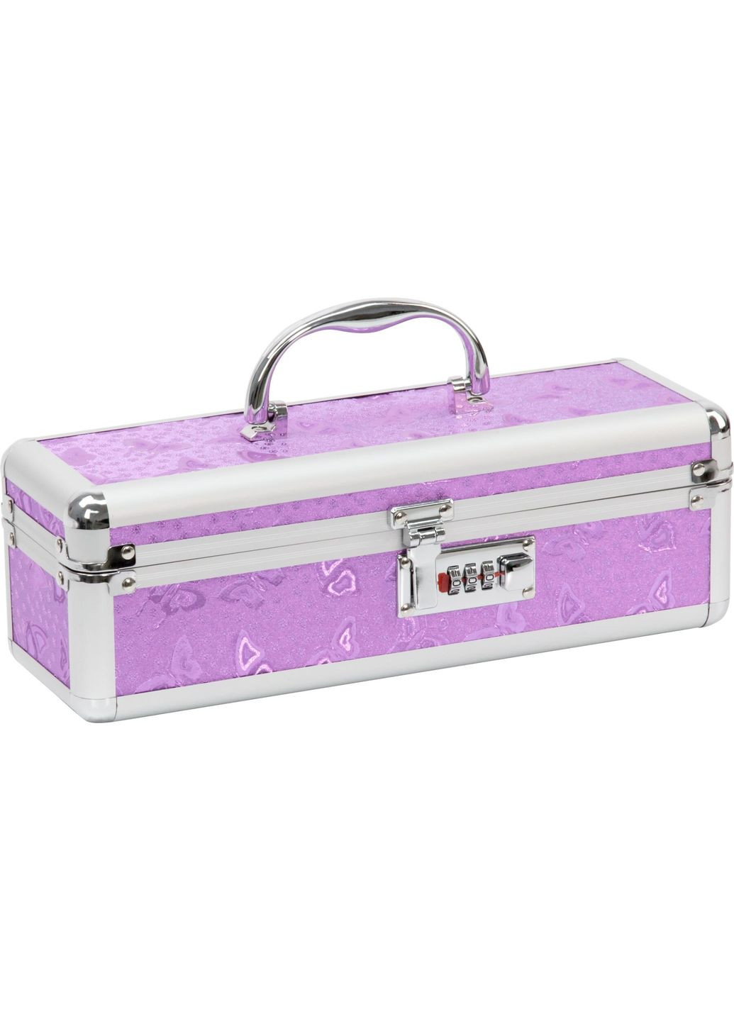 Кейс для зберігання секс-іграшок BMS Factory - The Toy Chest Lokable Vibrator Case Purple з кодовим PowerBullet (369945975)