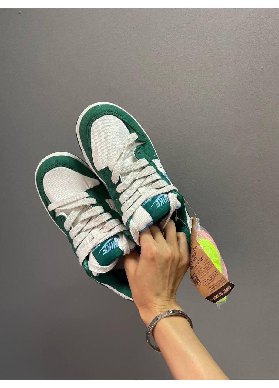Білі Осінні кросівки чоловічі nike sb dunk low malachite найк сб данк No Brand