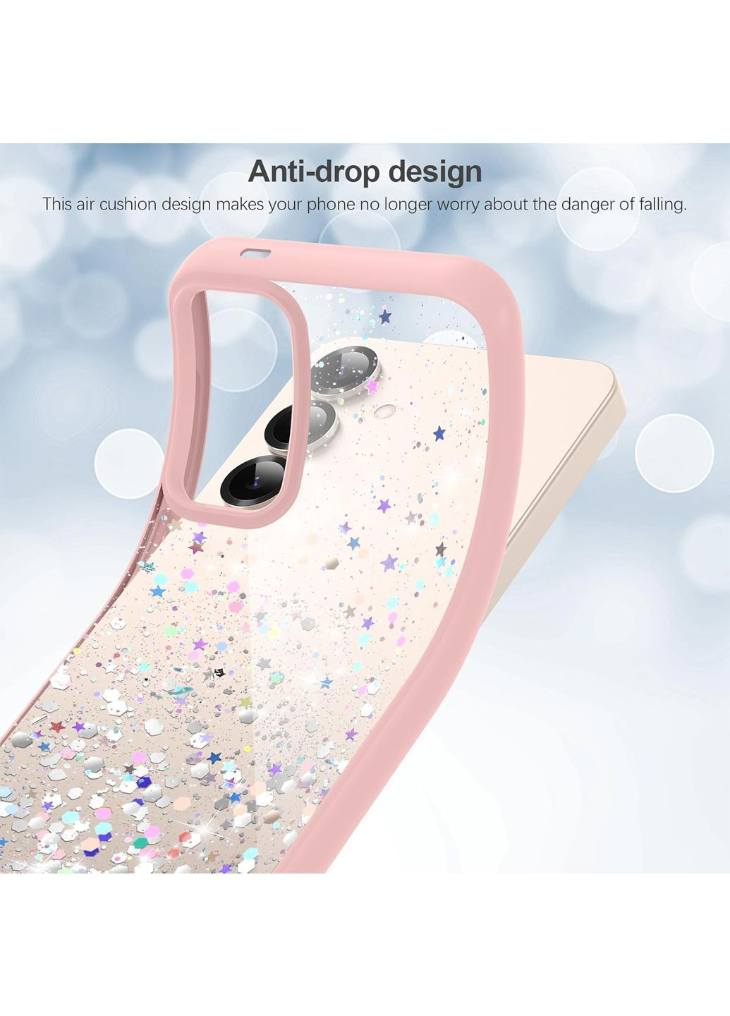 Набор чехол и защитное стекло для Samsung Galaxy S25 5G розовый Amazon (362038994)