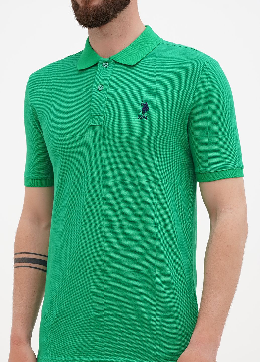 Зеленая футболка-футболка поло u.s. polo assn мужская для мужчин U.S. Polo Assn.