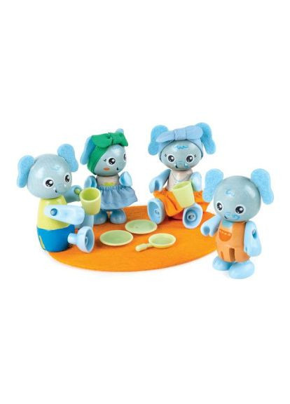 Игровой набор деревянный Семья слоников (E3527) Hape дерев'яний Сім'я слоників (357237555)
