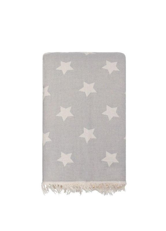 Плед-накидка Wool Star Throw Grey сірий 135*170 Barine (275864130)