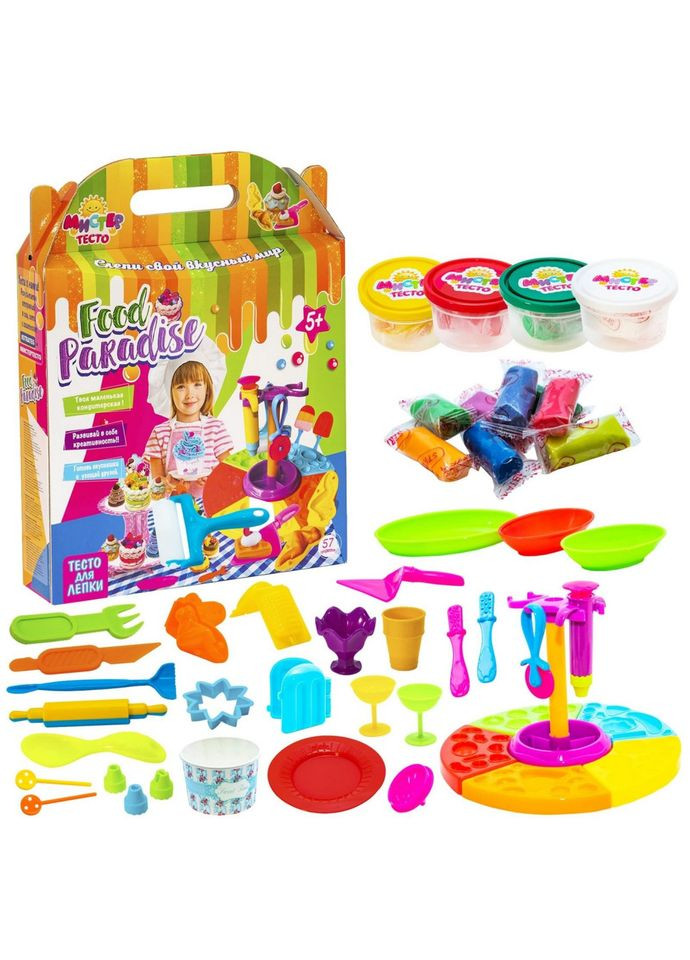 Дитячий набір для творчості "Містер тісто - food paradise" 71304, 57 предметів Strateg (369787482)