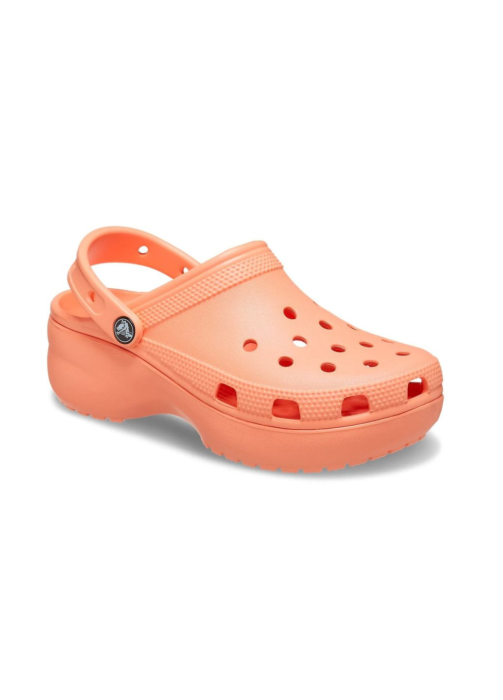 Оранжевые женские кроксы classic platform clog m4w6-36-23 см papaya 206750 Crocs