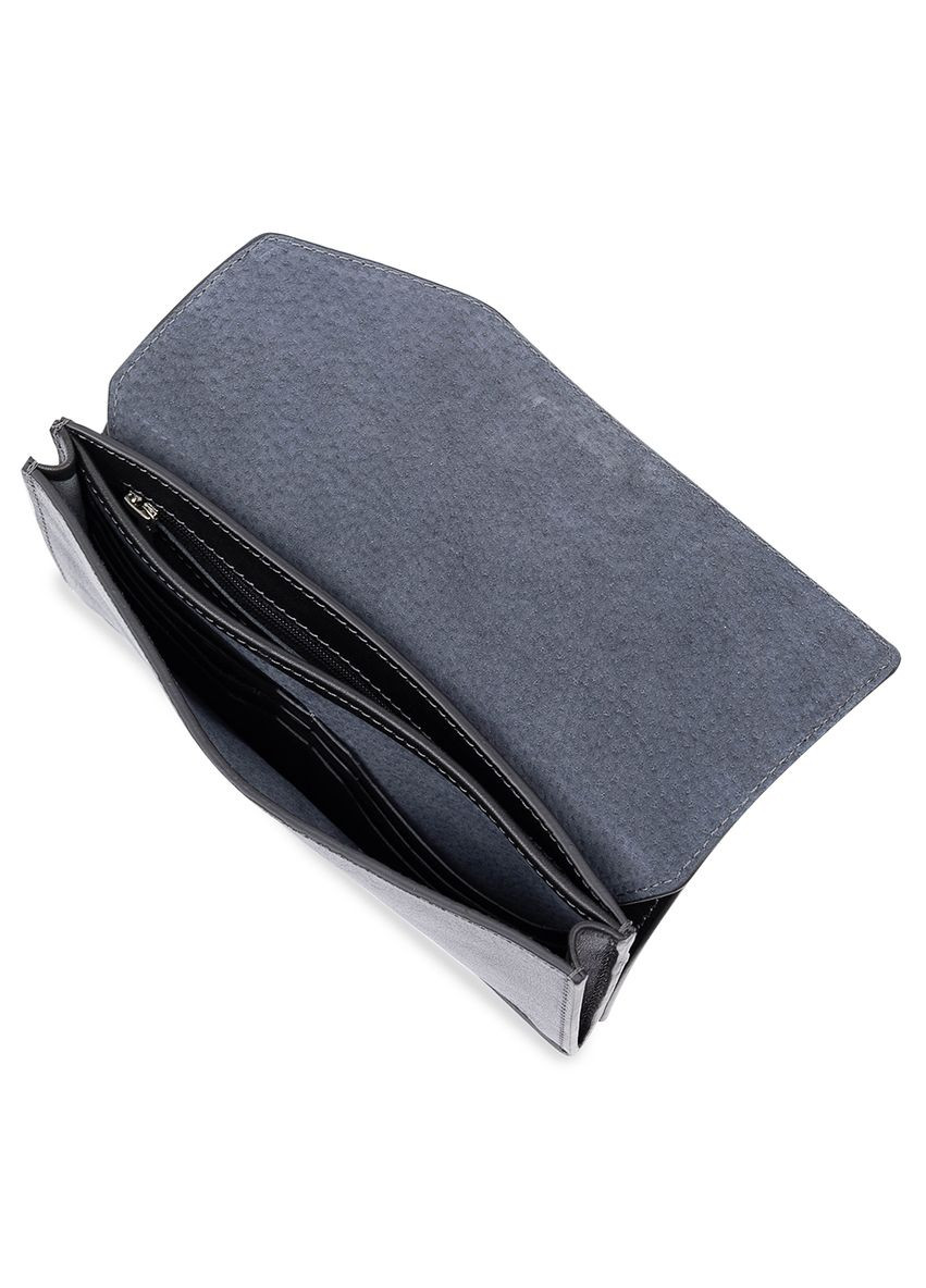 Практичное стильное портмоне унисекс 11558 Черный Grande Pelle (331908278)
