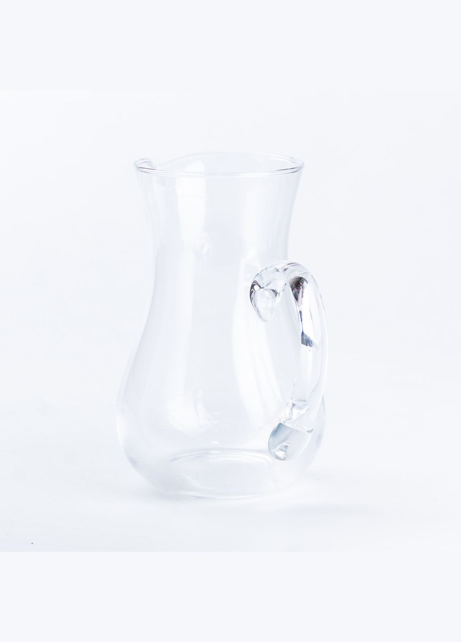 Кувшин Cali из толстого стекла фигурный 1.2 л, прозрачный TS Kitchen (323160094)