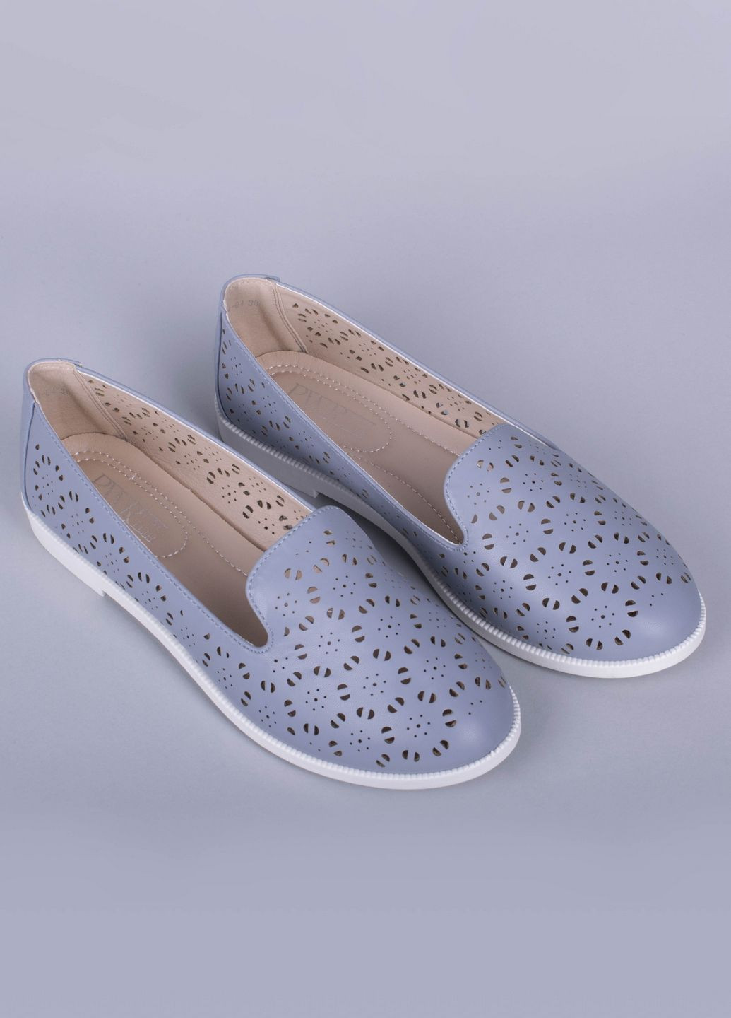 Жіночі балетки жіночі zs24-04 блакитні 343754 Power | блакитні штучна шкіра (296847143)