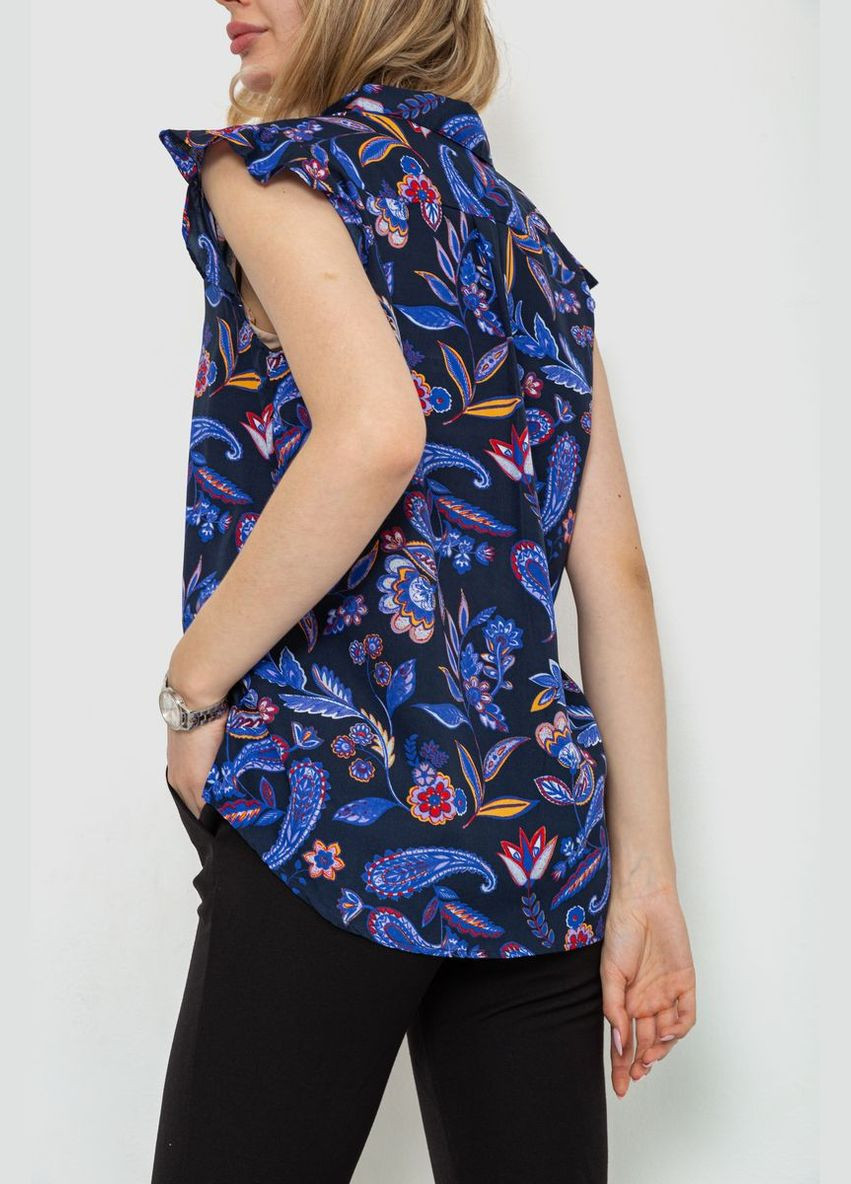 Синіти блуза з квітковим принтом Calliope 244R194