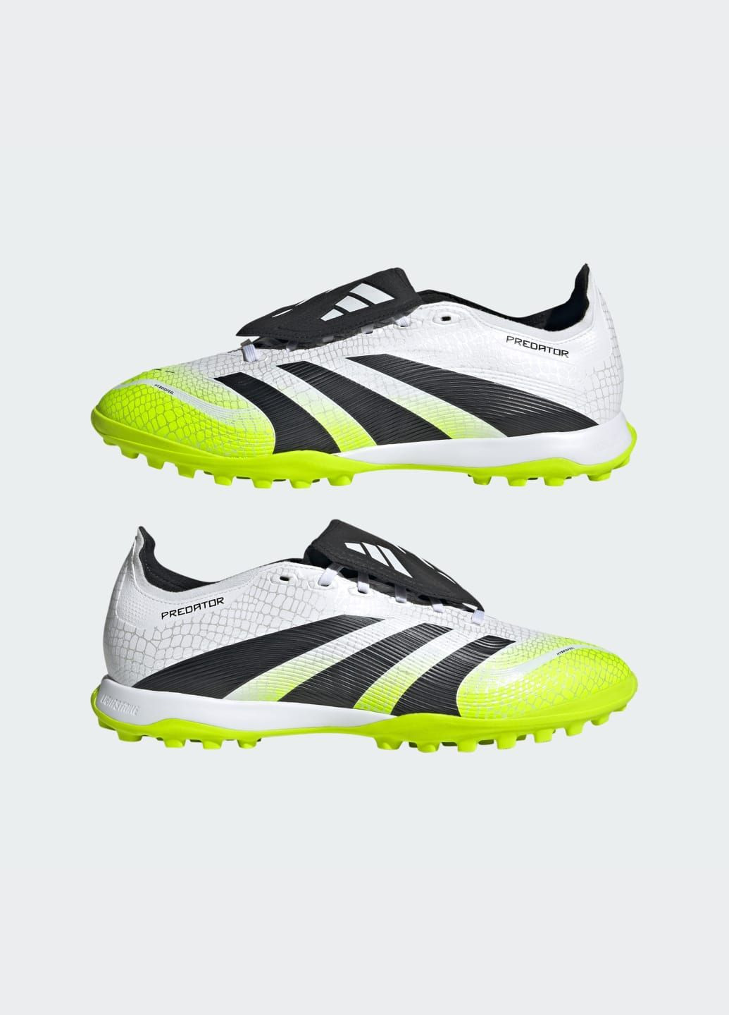Білі літні бутси predator league fold-over tongue turf adidas