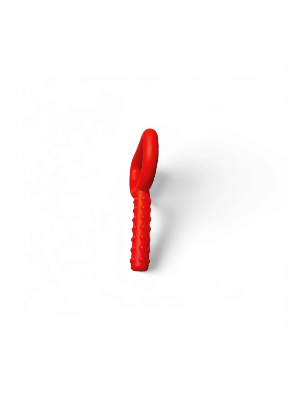 Сенсорный жевательный тренажер D красная палочка с рельефом толщина 15мм высота 100мм ширина 62мм No Brand (333828194)