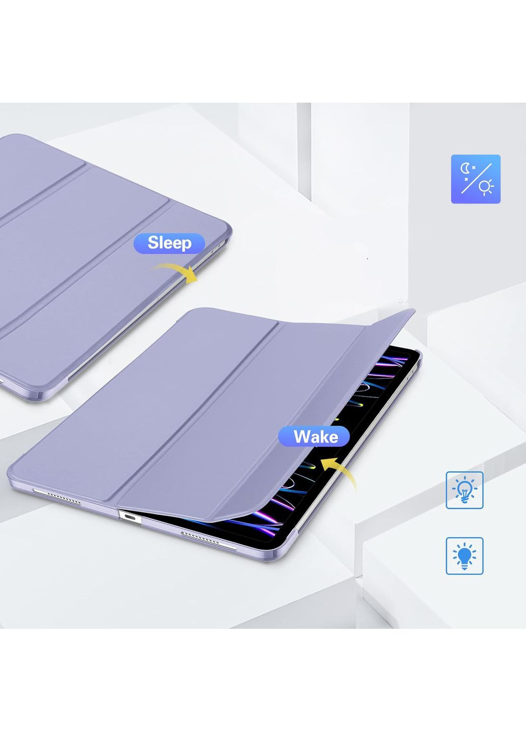 Чехол-книга Tri Fold Hard для Apple iPad Air 13" M2 2024 Purple (711725) BeCover (351559962)