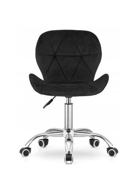 Кресло на колесах велюр черное Bonro B-531 (371993882)