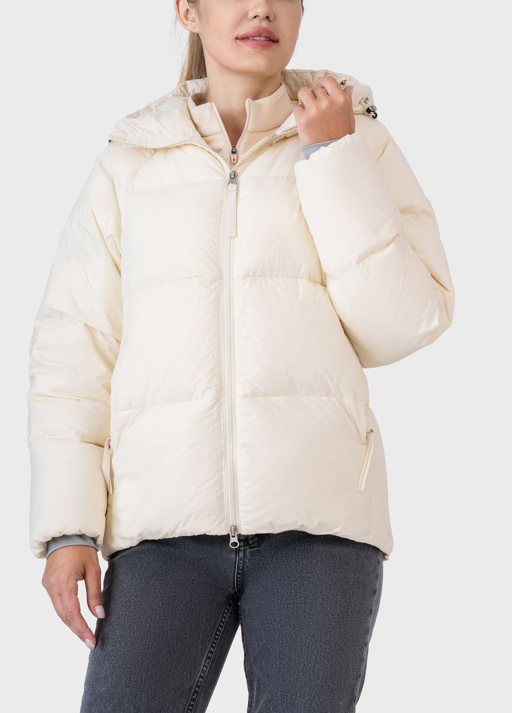 Світло-бежева зимня куртка світло-бежева пухова xl Avecs