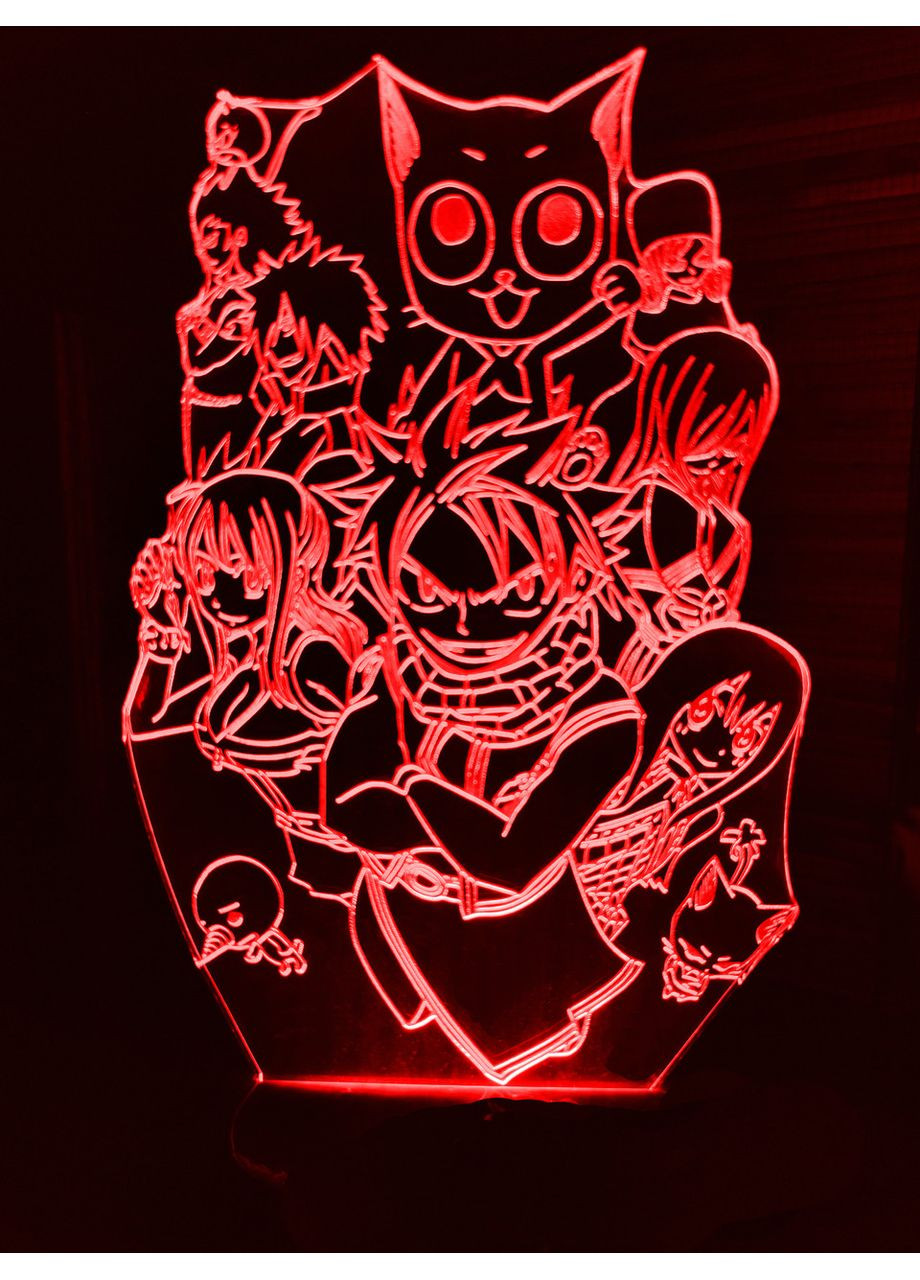 Акриловый светильник-ночник Фейри Тейл ( Tail) tty-n000865 Fairy (367602884)