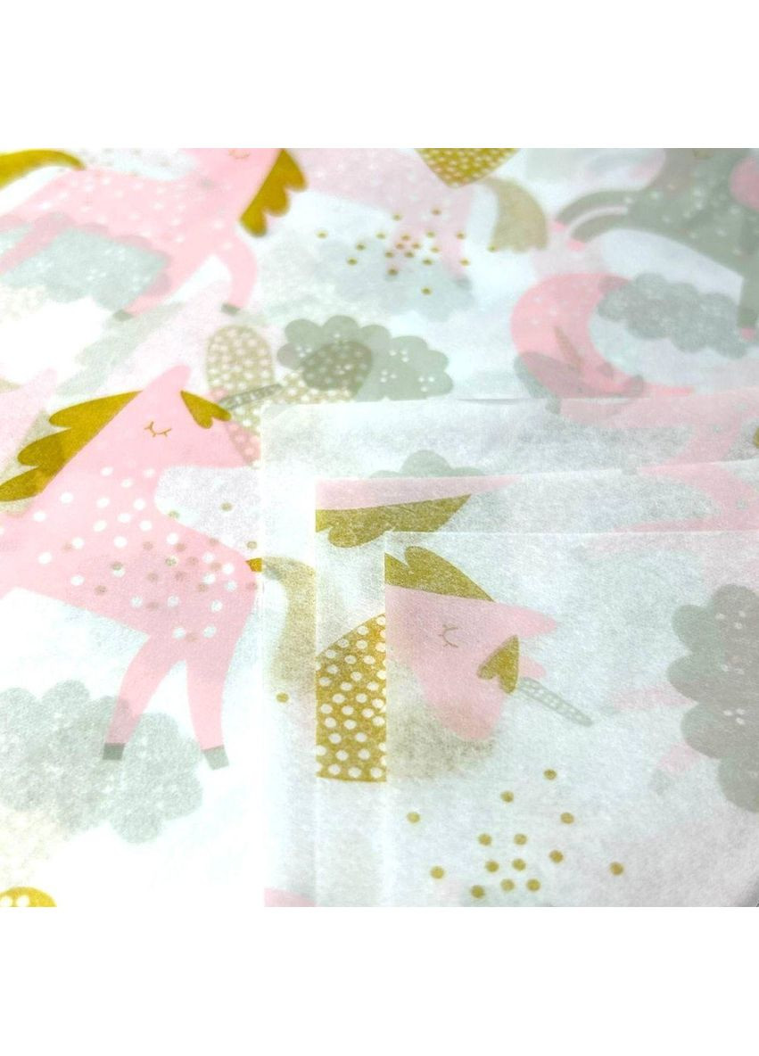 Упаковка тишиной 50х70 см, 20 листов - единороги Plus-plus (352746635)