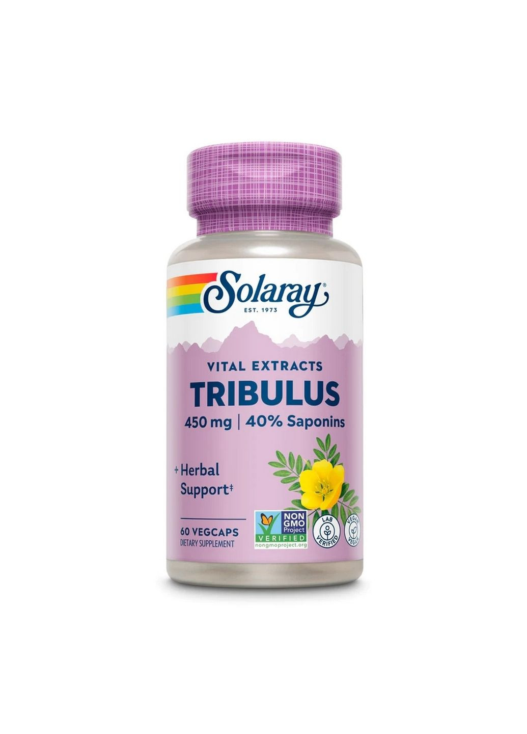 Натуральная добавка Tribulus Extract 450 mg, 60 вегакапсул Solaray (293416906)