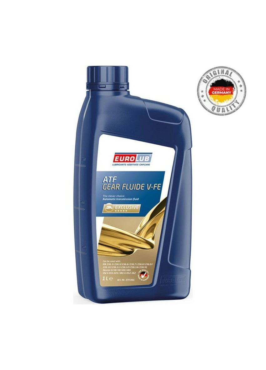 Трансмиссионное масло GEAR FLUIDE VFE 1 литр 4025377379012 EUROLUB (293346732)