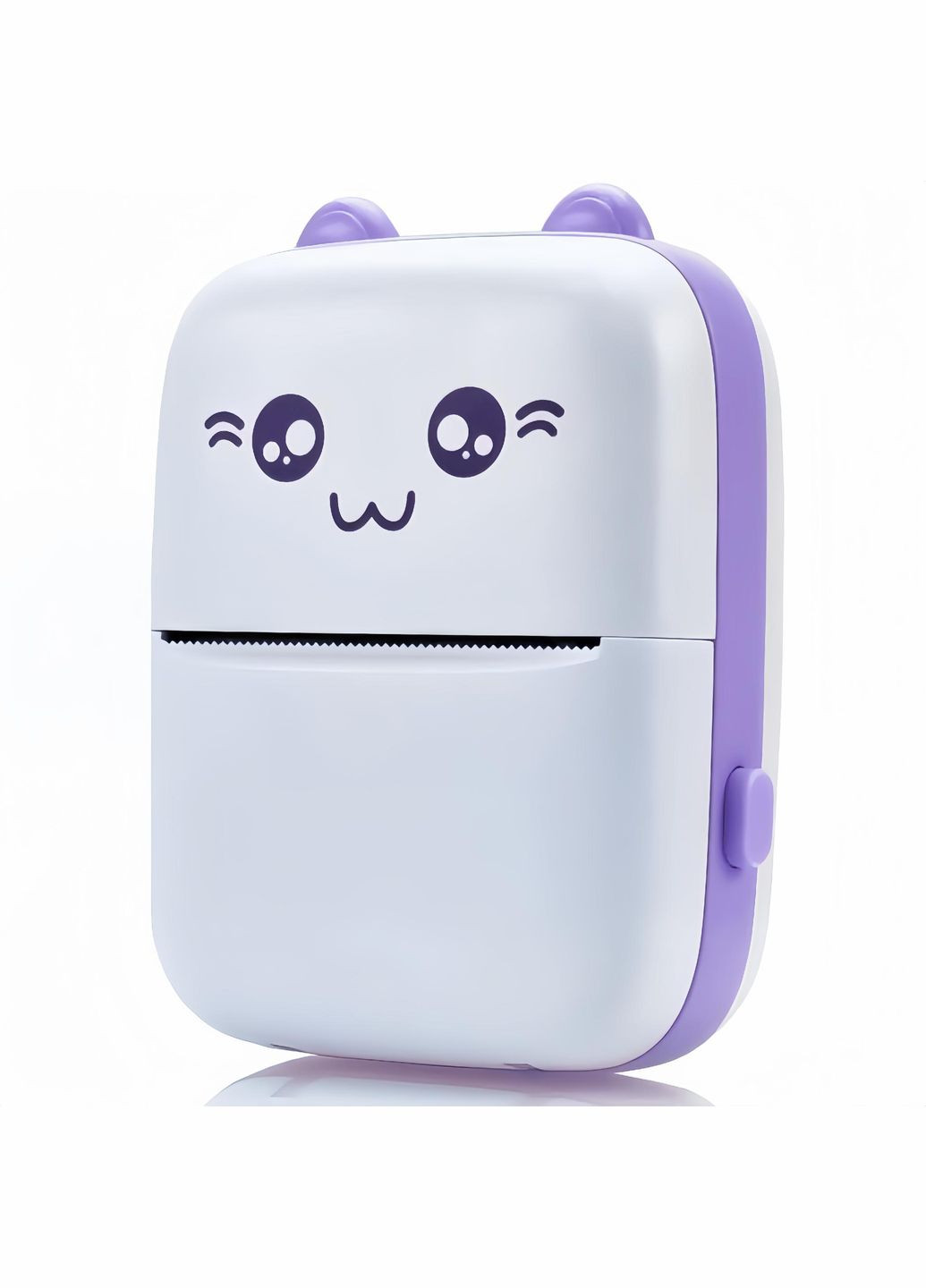 Детский мини принтер с набором бумаги 4 шт Белый с фиолетовым No Brand (299153193)