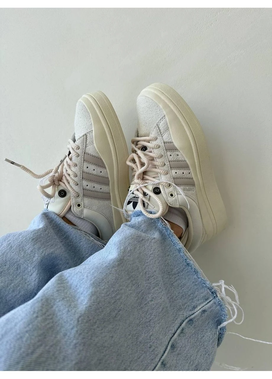 Бежеві літні кросівки adidas campus x bunny beige адідас кампус No Brand