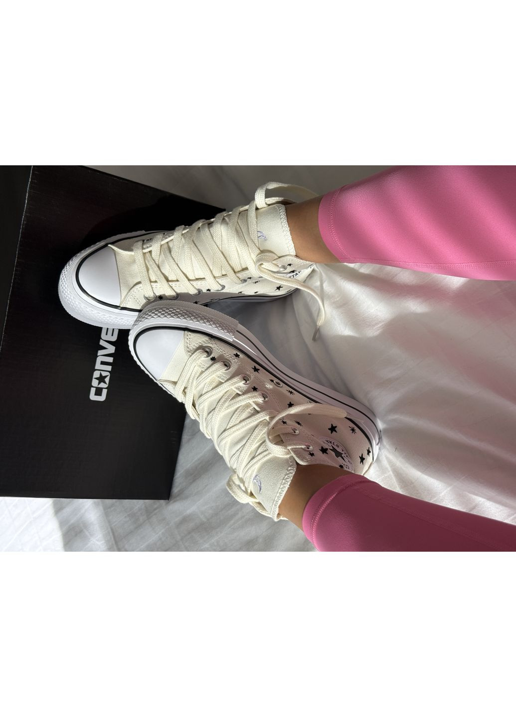Кросівки жіночі Converse Chuck Taylor All Star High | Конверс Чак Тейлор білі No Brand білі демісезони (366576509)