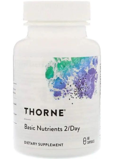 Мультивитамины и минералы без железа Thorne Basic Nutrients 2/Day 60 капсул Thorne Research (359473151)