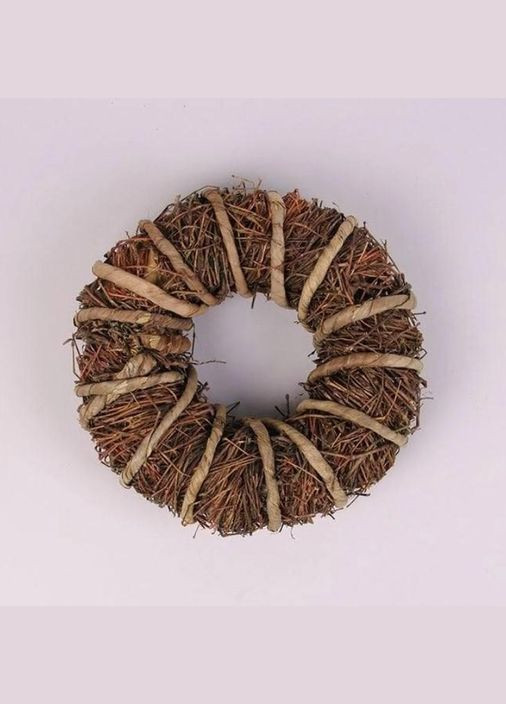 Вінок з лози коричневий 30 см. 38711 Flora (319816098)