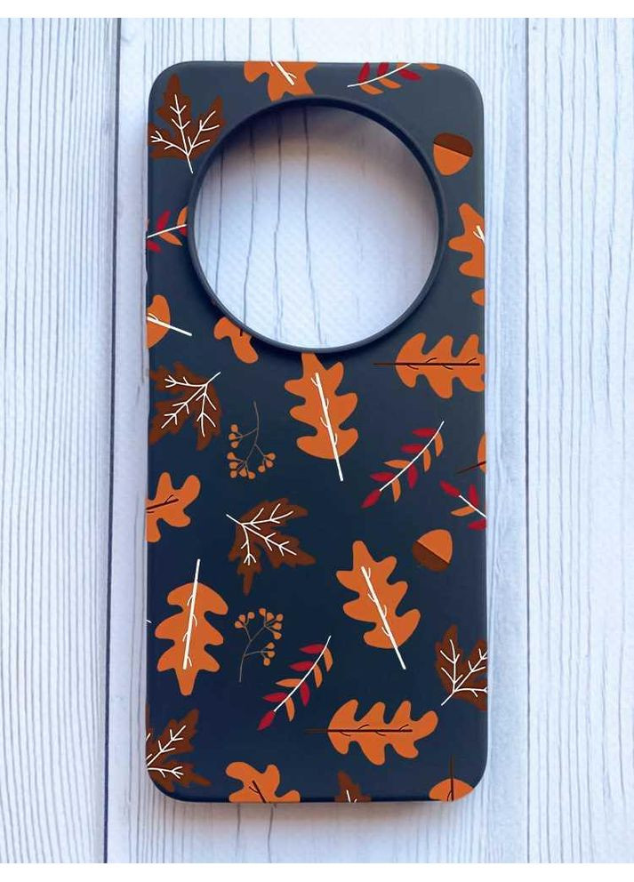 Матовий чорний чохол на Xiaomi Redmi 14C/Poco C75 Осінь (принт 107) Creative (355394104)