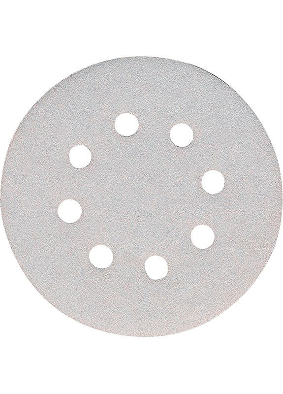 Набір шліфувального паперу P-33358 (125 мм, 8 отворів, К60, 10 шт) білий шліфпапір шліфувальний диск (30606) Makita (295042354)