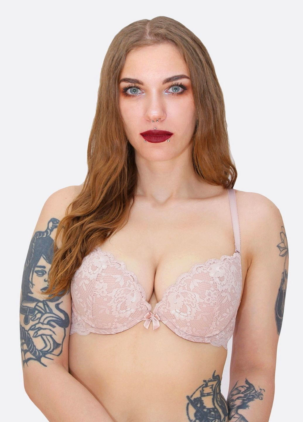 Кофейный бюстгальтер Acousma с косточками нейлон