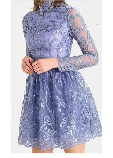 Блакитна вечірня сукня No Brand