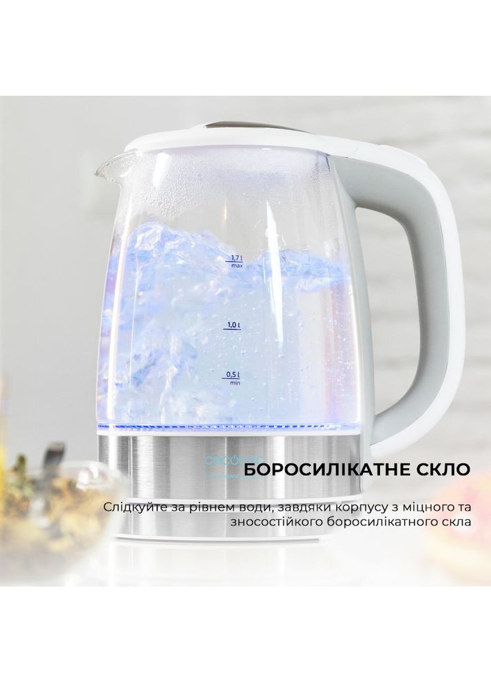 Електрочайник ThermoSense 350 Clear (CCTC-01510) Cecotec (325218676)