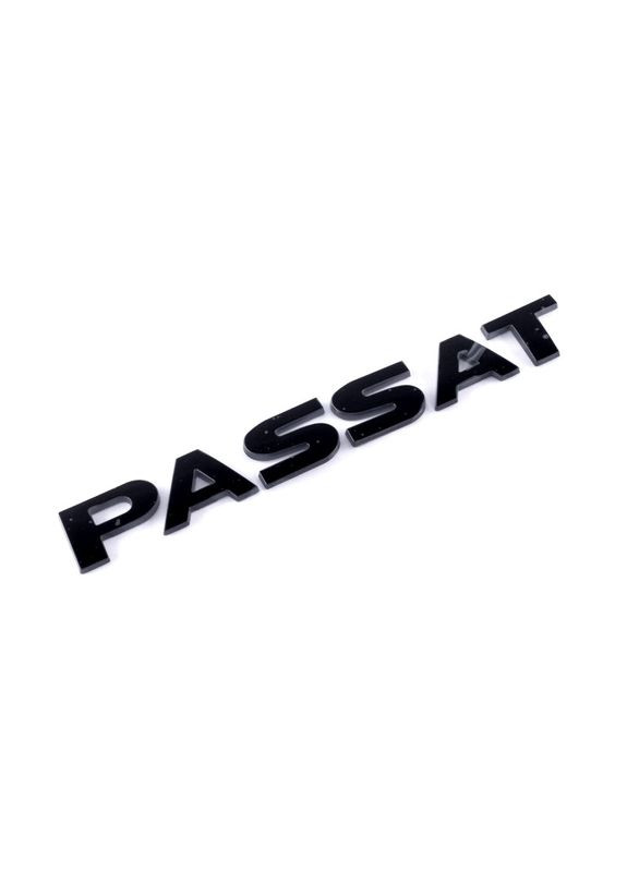 Емблема напис для (2002-2020г) ЧОРНИЙ ГЛЯНЕЦЬ 190х23 мм (на скотчі) 3G0853687 2ZZ Volkswagen Passat (369610410)