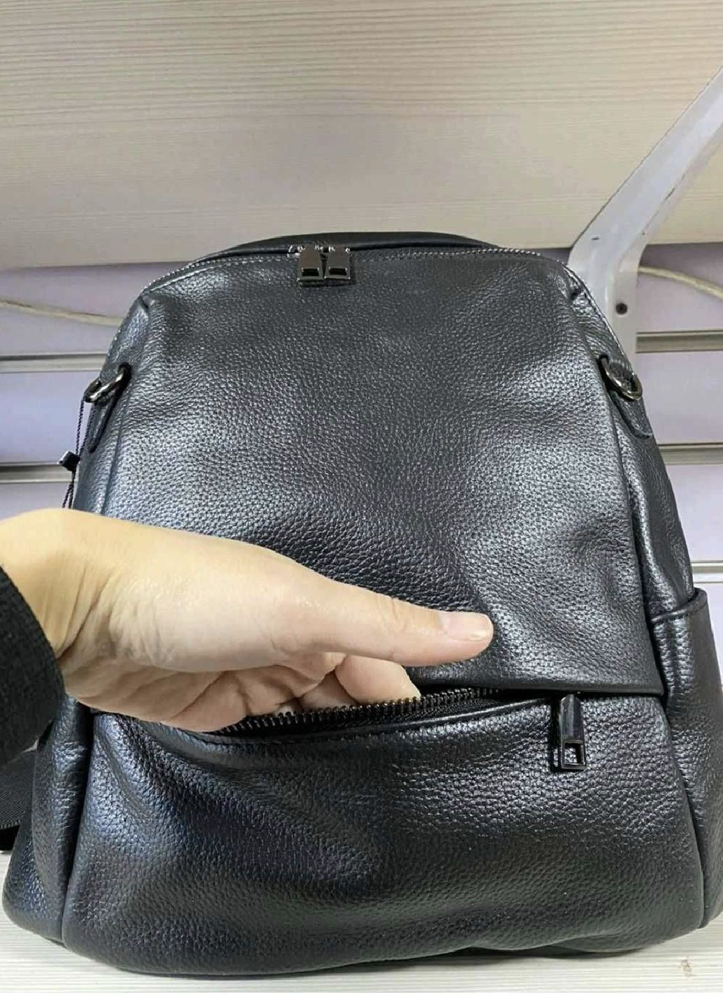 Шкіряний сумка-рюкзак з тисненням Vishnya (329692740)