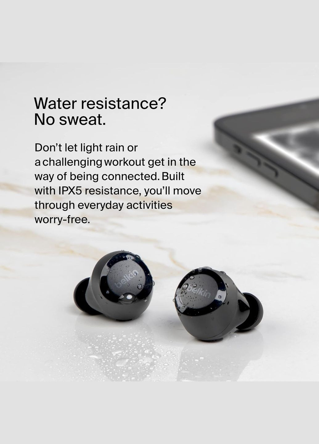 Навушники TWS Soundform Bolt True Wireless, чорний Belkin (322245554)